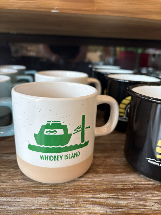 Green WA Ferry Mug Whidbey Island