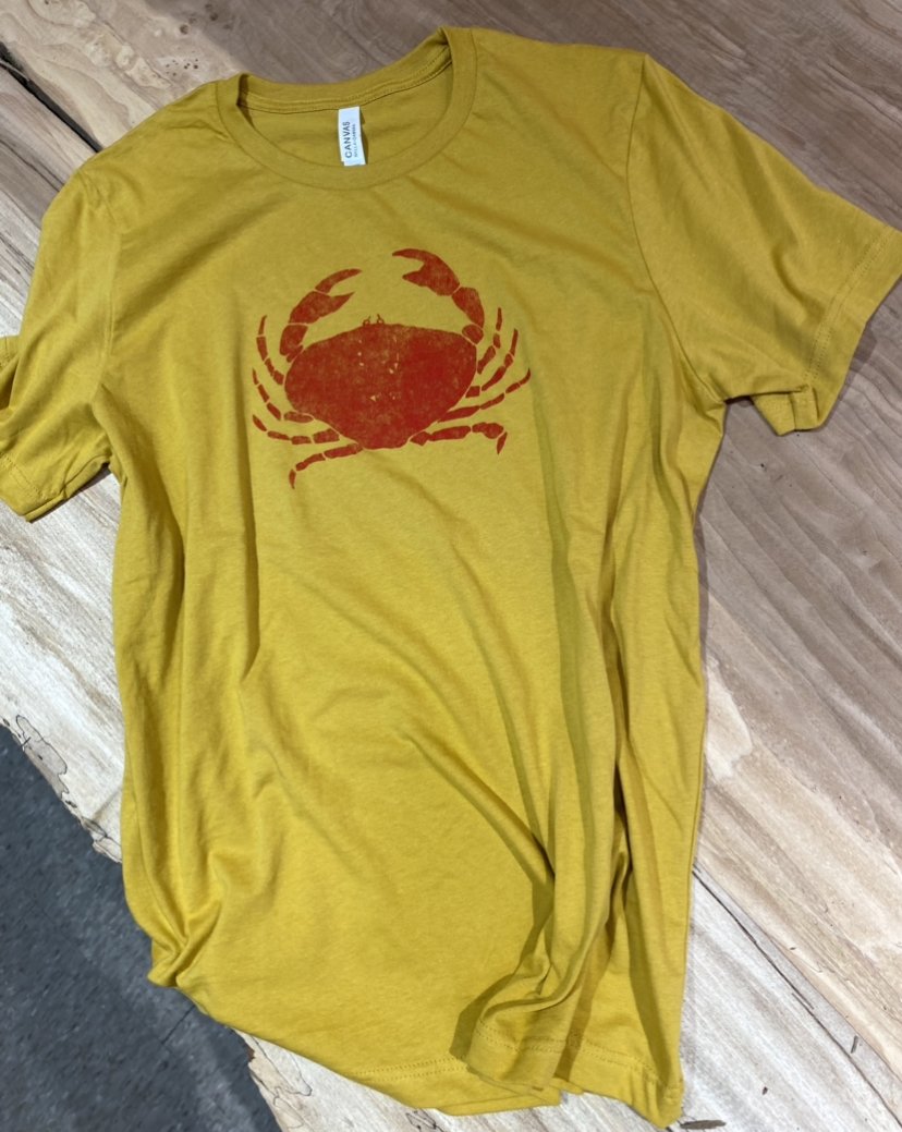 Yellow and Red Crab T-shirt
